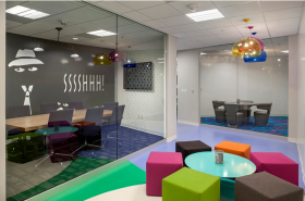 零售網(wǎng)絡公司辦公室裝修設計效果圖